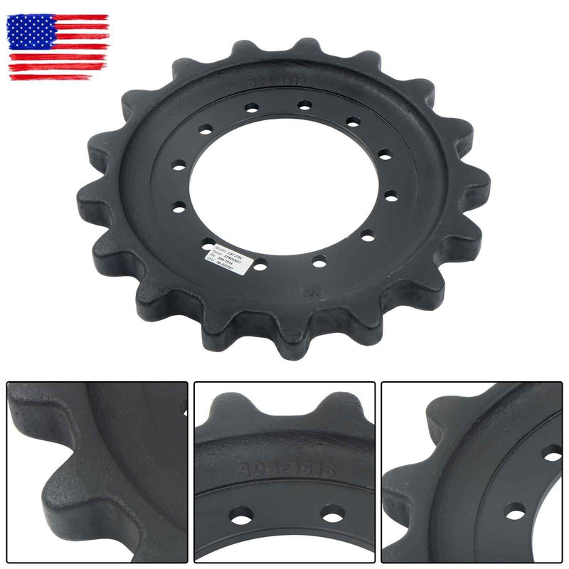 DURAFORCE 304-1916 Sprocket Fit For CAT 289D 289D3 289DLRC 299C 299D 12 Bolt Hole 17Teeth