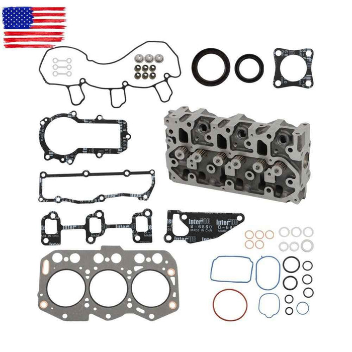 DURAFORCE Complete Cylinder Head & Gasket Set For Yanmar 3TNV76 For Komatsu PC22MR-3