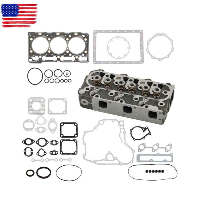 DURAFORCE D1005 Complete Cylinder Head and Full Gasket Set 16027-03043 For Kubota Engine