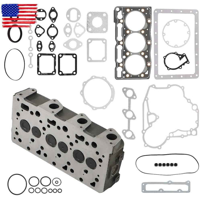 DURAFORCE D1005 Complete Cylinder Head and Full Gasket Set 16027-03043 For Kubota Engine