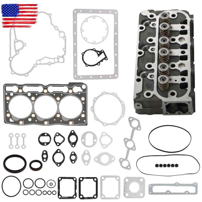DURAFORCE D1005 Complete Cylinder Head and Full Gasket Set 16027-03043 For Kubota Engine