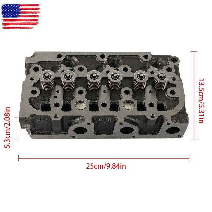 DURAFORCE Full Cylinder Head assy With Vavel Full Gasket Kit For Kubota D782 Metal Engine