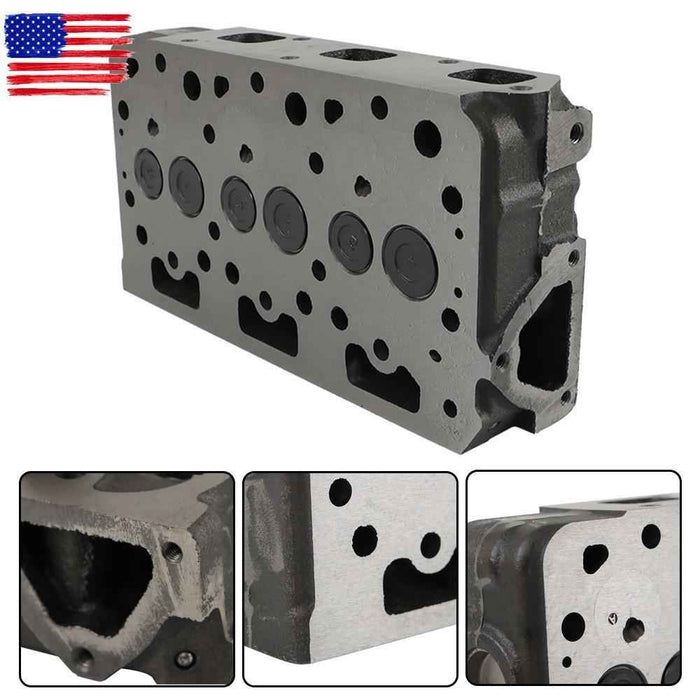 DURAFORCE Full Cylinder Head assy With Vavel Full Gasket Kit For Kubota D782 Metal Engine