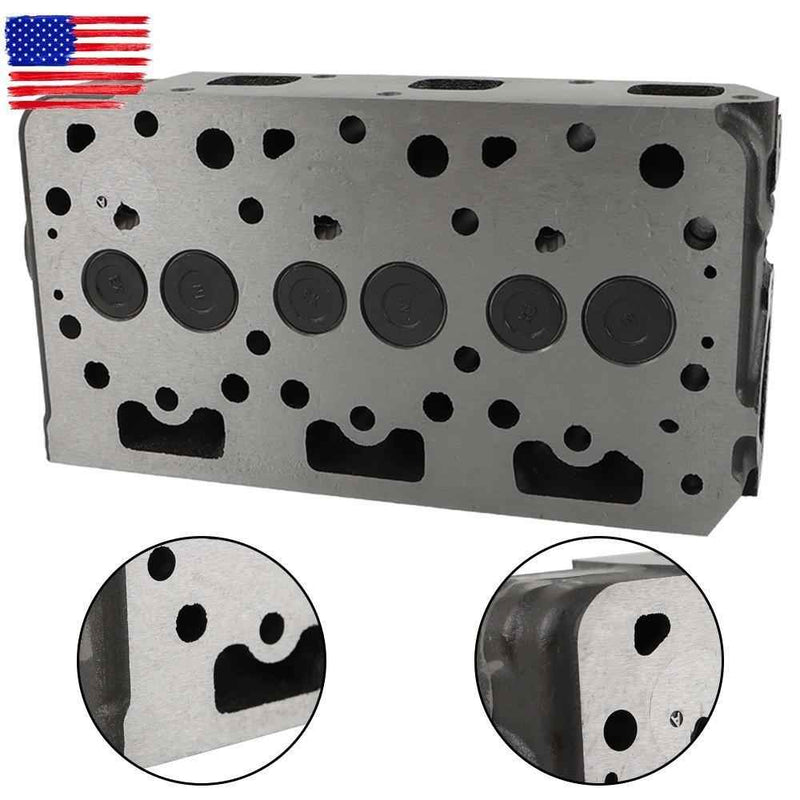 DURAFORCE Full Cylinder Head assy With Vavel Full Gasket Kit For Kubota D782 Metal Engine