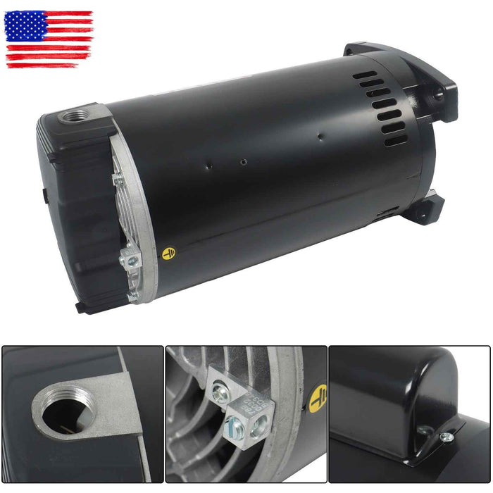 DURAFORCE 3450 RPM Square Flange Pool Pump Motor B2843 2 HP 60 HZ 56Y Frame 208-230 V