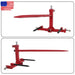 DURAFORCE 3 Point 49" Hay Bale Spear Trailer Hitch Receiver Cat 1 Tractor Lift Capacity