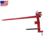 DURAFORCE 3 Point 49" Hay Bale Spear Trailer Hitch Receiver Cat 1 Tractor Lift Capacity