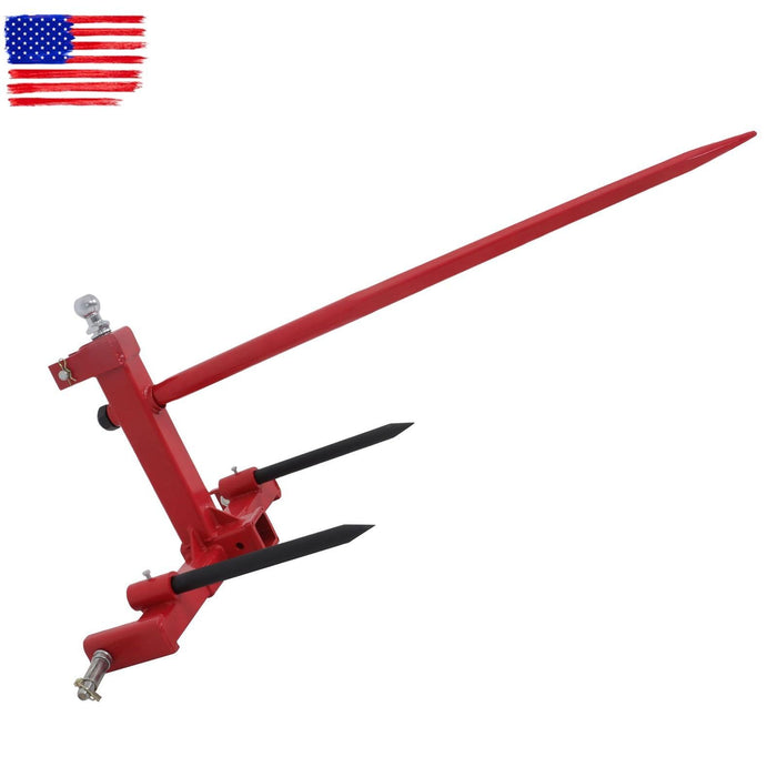 DURAFORCE 3 Point 49" Hay Bale Spear Trailer Hitch Receiver Cat 1 Tractor Lift Capacity