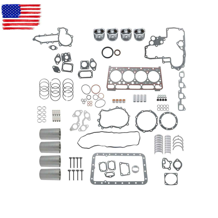 DURAFORCE For Bobcat S150 For Kubota V2403 IDI V2403T V2403MDI Overhaul Rebuild Kit Engine