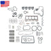 DURAFORCE For Bobcat S150 For Kubota V2403 IDI V2403T V2403MDI Overhaul Rebuild Kit Engine