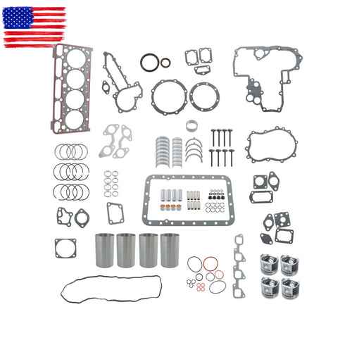 DURAFORCE For Bobcat S150 For Kubota V2403 IDI V2403T V2403MDI Overhaul Rebuild Kit Engine