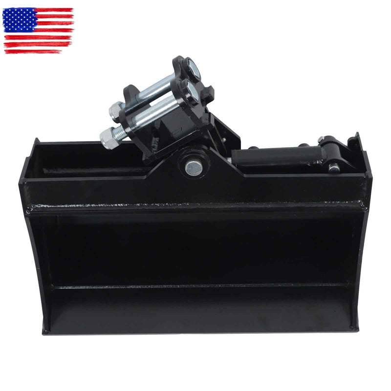 DURAFORCE 600mm Tilting Bucket Attachment for Mini Excavators Bucket With oil pipe + pins