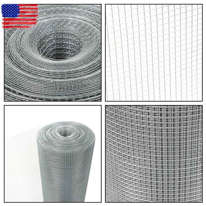 DURAFORCE 23 Gauge Hardware Cloth 1/4in Galvanized Welded Mesh Wire Metal 48in x100ft