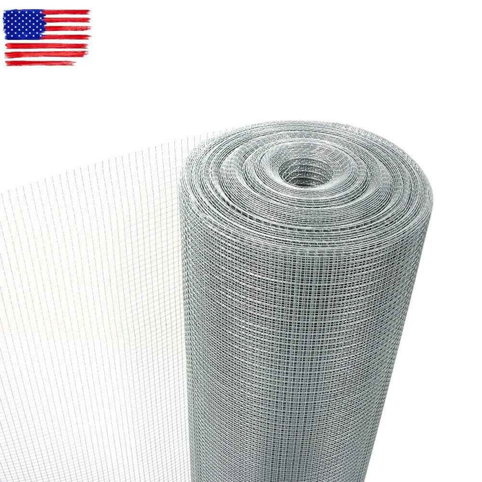 DURAFORCE 23 Gauge Hardware Cloth 1/4in Galvanized Welded Mesh Wire Metal 48in x100ft