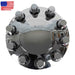 DURAFORCE 33mm Lug Front + Rear Complete Chrome Hub Cover Semi Truck Wheel Kit Axle Cover