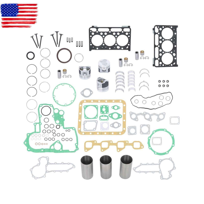 DURAFORCE For Kubota D1503 Engine Rebuild Overhaul Kit L2900 L3000 L3010 L3130, Loaders