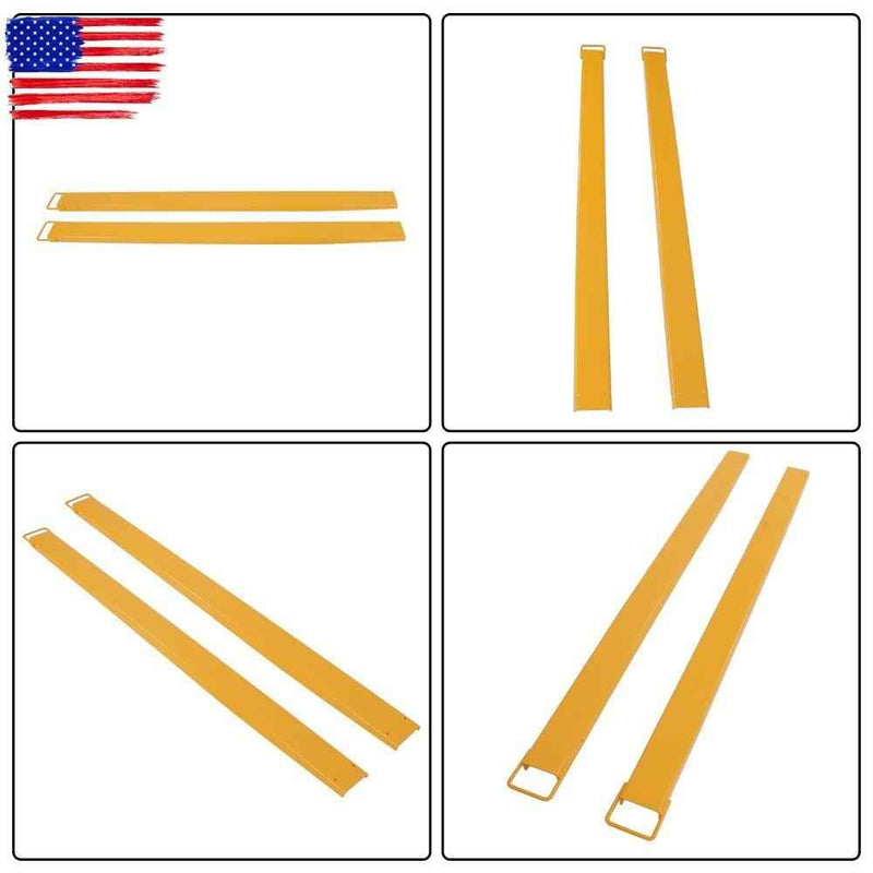 DURAFORCE 4600 LBS Max Pallet Fork Extension Heavy Duty Steel Pallet Extensions 4.5" Width