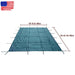 DURAFORCE Inground Swimming Pool 18×34ft Rectangle Safety Pool Cover Green Mesh For 16×32