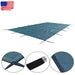 DURAFORCE Inground Swimming Pool 18×34ft Rectangle Safety Pool Cover Green Mesh For 16×32
