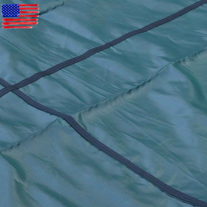 DURAFORCE Inground Swimming Pool 18×34ft Rectangle Safety Pool Cover Green Mesh For 16×32