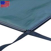 DURAFORCE Inground Swimming Pool 18×34ft Rectangle Safety Pool Cover Green Mesh For 16×32