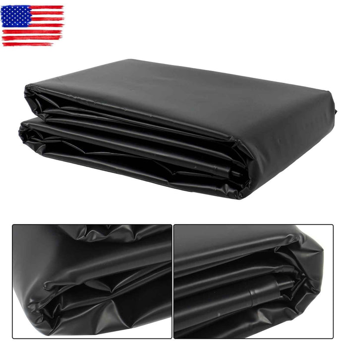DURAFORCE 25 x 30 FT Waterproof Black HDPE Reinforced Flexible Pond Liner For Waterfall
