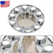 DURAFORCE 33mm Lug Nuts Thread-On Semi Truck & Rear Chrome Wheel Axle Cover Hub Cap