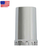 DURAFORCE 33mm Lug Nuts Thread-On Semi Truck & Rear Chrome Wheel Axle Cover Hub Cap