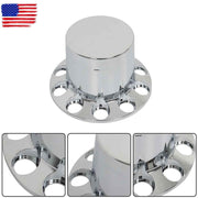 DURAFORCE 33mm Lug Nuts Thread-On Semi Truck & Rear Chrome Wheel Axle Cover Hub Cap