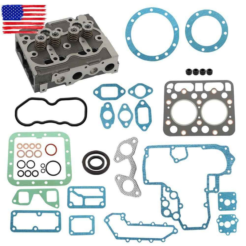 DURAFORCE For Kubota Engine Complete Cylinder Head Assy & Full Gasket Set Z751 Z750