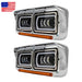 DURAFORCE LED DRL Projector Headlights Lamp For Western Star 4800 For Kenworth W900 81-19