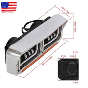 DURAFORCE LED DRL Projector Headlights Lamp For Western Star 4800 For Kenworth W900 81-19