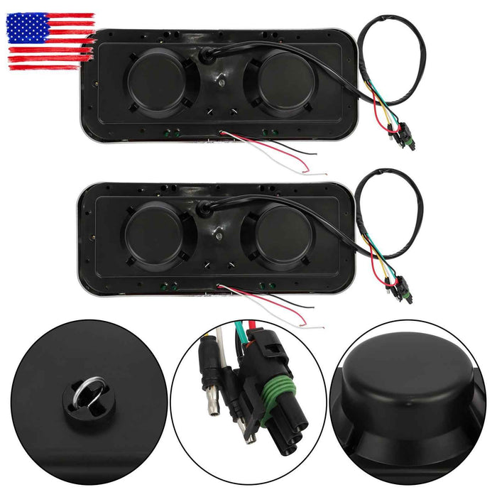 DURAFORCE LED DRL Projector Headlights Lamp For Western Star 4800 For Kenworth W900 81-19