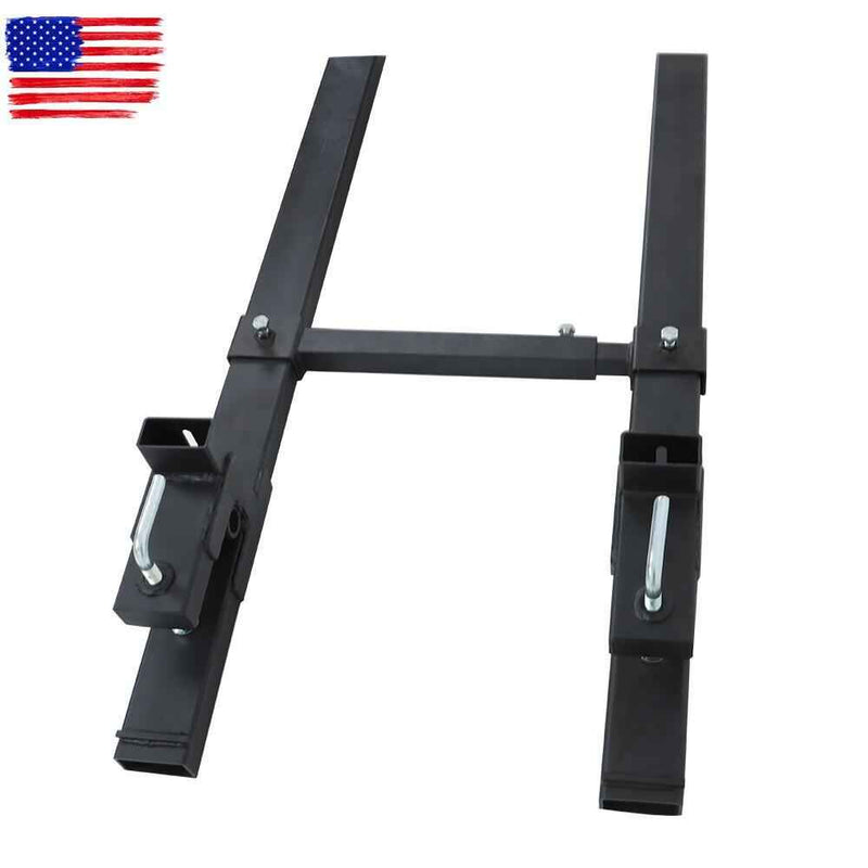 DURAFORCE 4000Lbs 60" Tractor Clamp On Pallet Forks Bucket Quick Attach W/ Stabilizer Bar