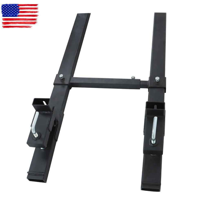 DURAFORCE 4000Lbs 60" Tractor Clamp On Pallet Forks Bucket Quick Attach W/ Stabilizer Bar