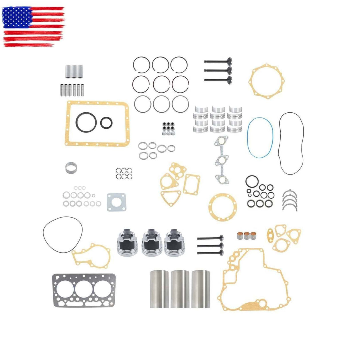 D662 Engine D662 Overhaul Rebuild Kit For Kubota D662-E D662-EB D662-E2B Engine ...