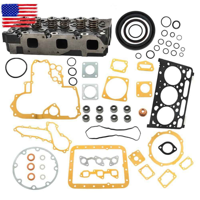 DURAFORCE For Bobcat 238 325 328 Cylinder Head Assembly For Kubota D1703 Engine