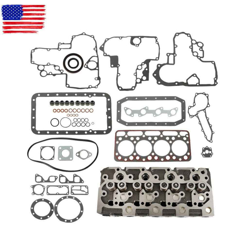 DURAFORCE For Bobcat 231 Compact Excavator Cylinder Head +Gasket &Valves V1902 V1902BH