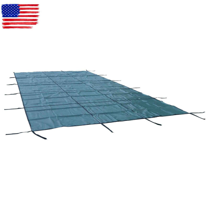 DURAFORCE Pool Safety Cover for Inground Pools 14x26 Ft Rectangle, Winter In Ground Pool