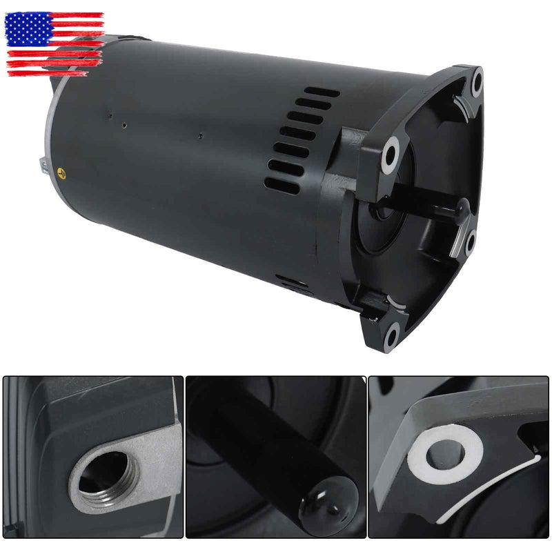 DURAFORCE B2842 Pool Pump Motor 1-1/2 HP 3450 RPM 56Y For Frame-Square Flange 208-230 Volt