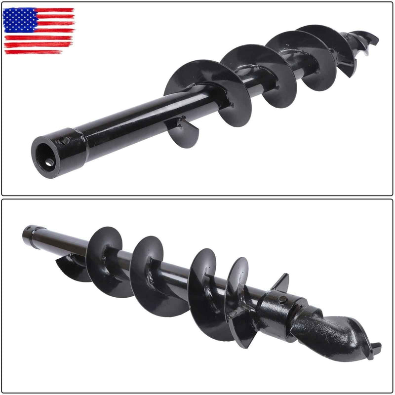 DURAFORCE 150mm diameter Auger Post Hole Attachment for mini excavator W/ Drill bit & pipe