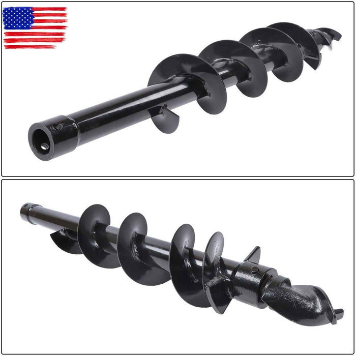 DURAFORCE 150mm diameter Auger Post Hole Attachment for mini excavator W/ Drill bit & pipe