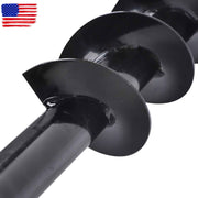 DURAFORCE 150mm diameter Auger Post Hole Attachment for mini excavator W/ Drill bit & pipe
