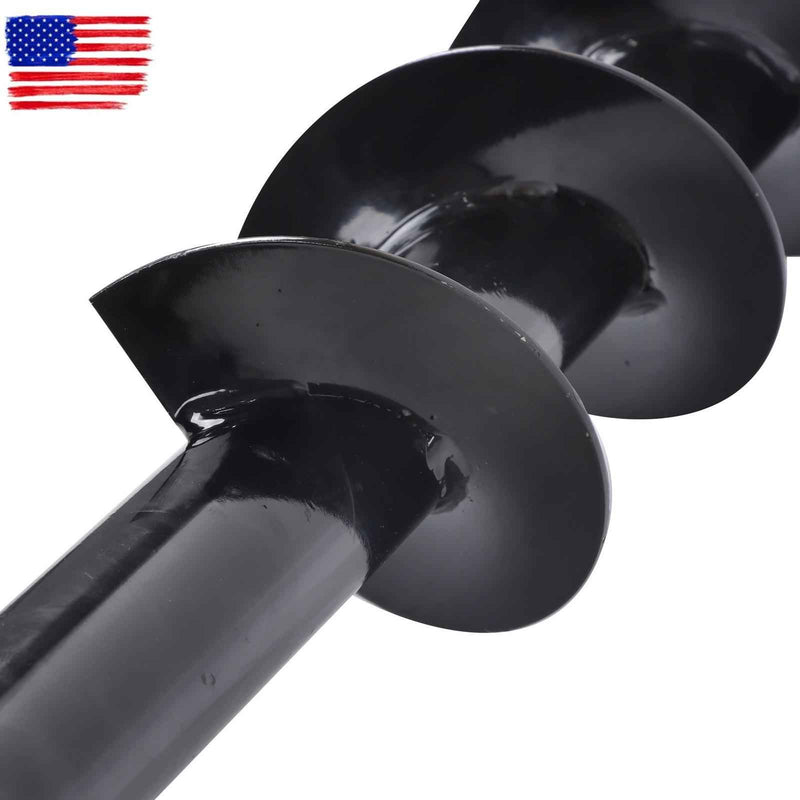 DURAFORCE 150mm diameter Auger Post Hole Attachment for mini excavator W/ Drill bit & pipe