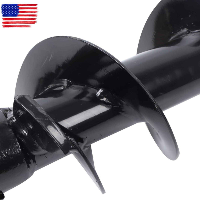 DURAFORCE 150mm diameter Auger Post Hole Attachment for mini excavator W/ Drill bit & pipe