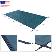 DURAFORCE In Ground Pools for Swimming 20x38 ft Pool Safety Cover Rectangular Green PP