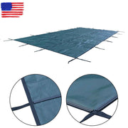 DURAFORCE In Ground Pools for Swimming 20x38 ft Pool Safety Cover Rectangular Green PP
