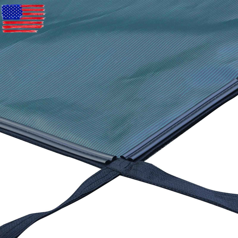 DURAFORCE In Ground Pools for Swimming 20x38 ft Pool Safety Cover Rectangular Green PP