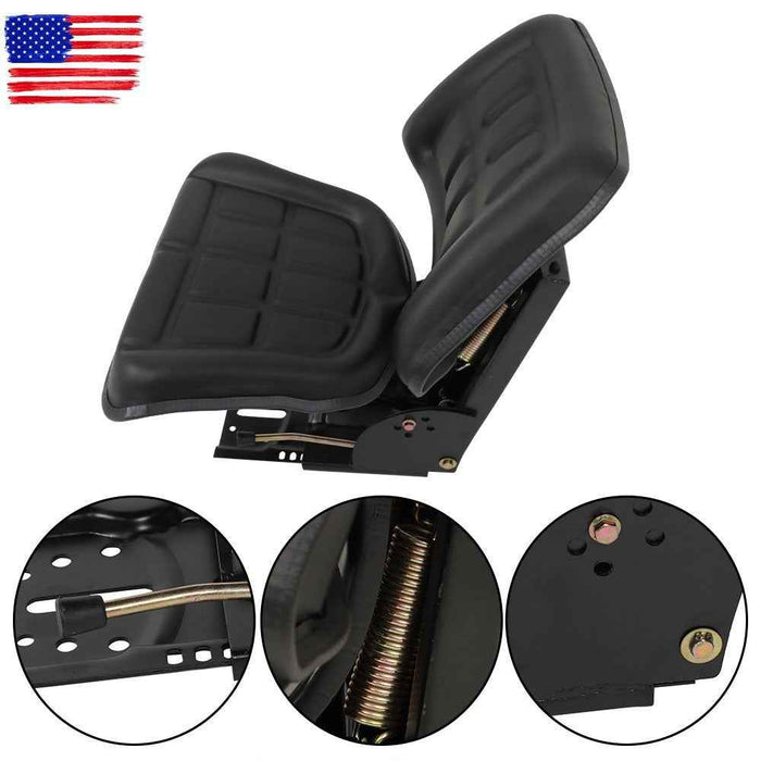 DURAFORCE Black Tractor 3300 3910 3930 Suspension Seat（no armrest）For Ford / New Holland