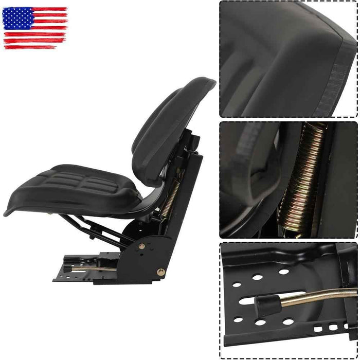 DURAFORCE Black Tractor 3300 3910 3930 Suspension Seat（no armrest）For Ford / New Holland